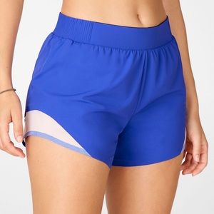 NWT Fabletics Blue Run Shorts Sz S